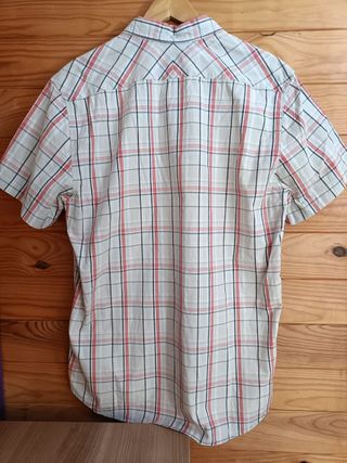 Camisa Quiksilver Color Beige, Gris y Naranja L