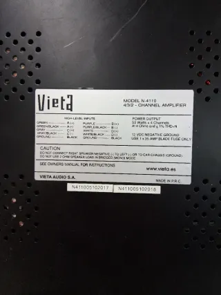 VIETA N-4110 Amplificador