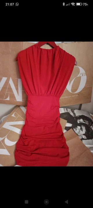 Vestido Zara Rojo Talla Única