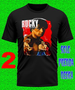 1 - ROCKY BALBOA CAMISETA BOXEO STALLONE TEXTALLA