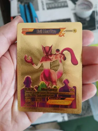 Carta Pokémon Evil Mew Two EX Dorada