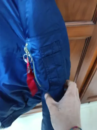 Chaqueta Bomber Azul Marino Talla L