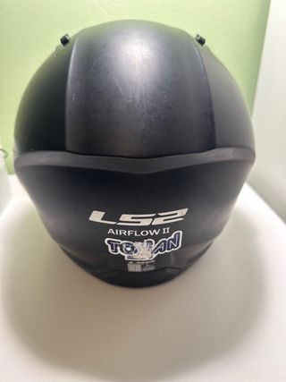 Casco Moto LS2 Airflow II Jet Negro Talla L