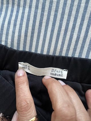 Falda mini lentejuelas plateadas T.M