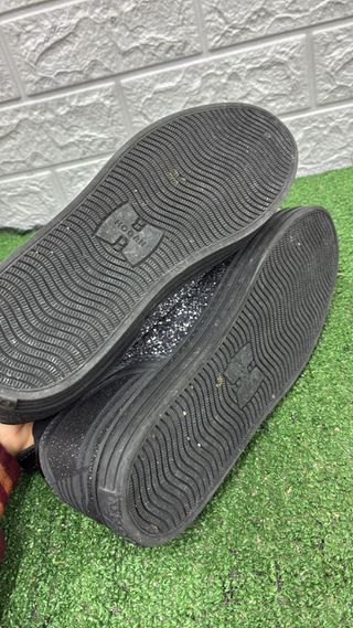 Scarpe Hogan Glitter Nero Argento Donna