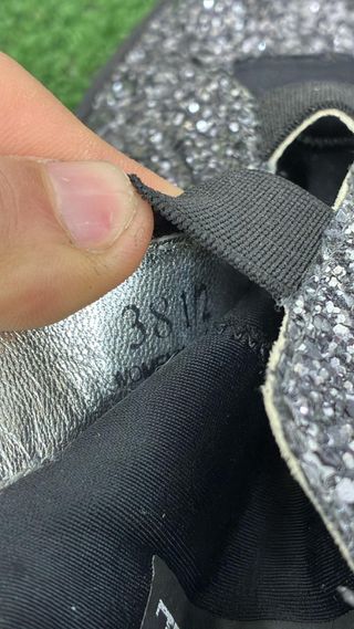 Scarpe Hogan Glitter Nero Argento Donna