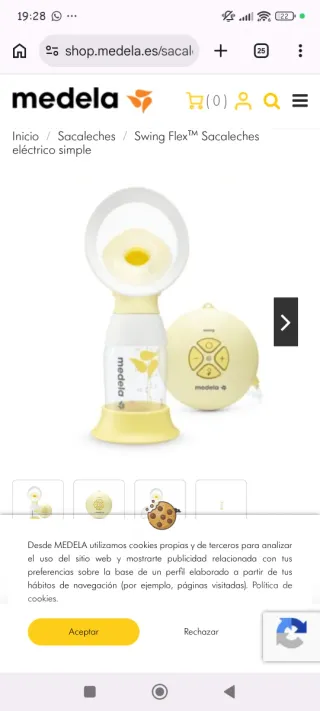 Sacaleches Medela Swing electrico