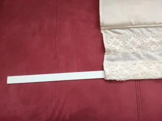 Estor beige de tela 1,34 de alto x 0,94 de ancho