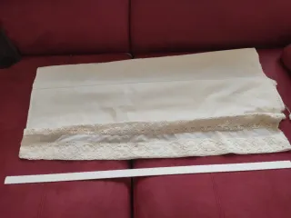 Estor beige de tela 1,34 de alto x 0,94 de ancho
