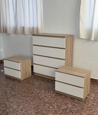 Pack cómoda mesitas económico