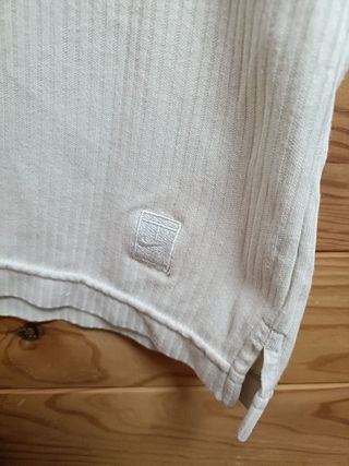 Polo Nike Manga Corta Color Beige Talla M 178cm