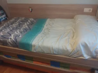 Cama con cajones y ruedas 2 camas nido juveniles