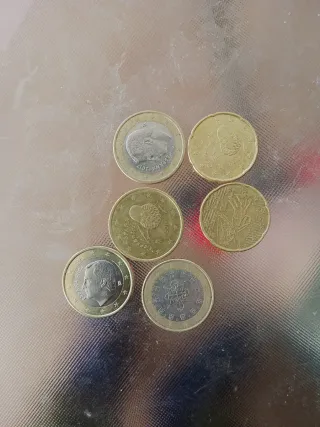 Lote de 6 monedas euro