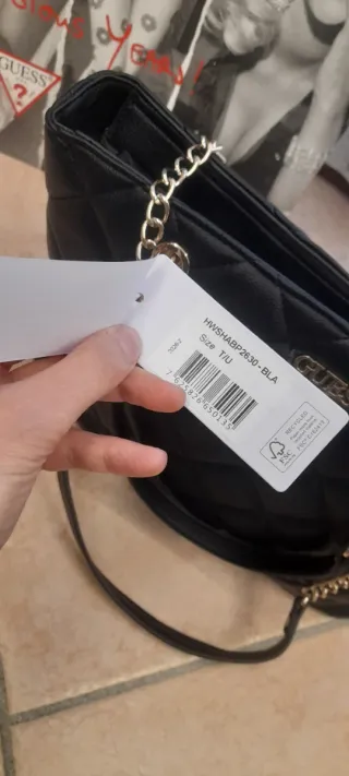Borsa Guess Nera Trapuntata