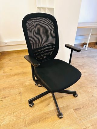 Silla de oficina IKEA FLINTAN malla negra