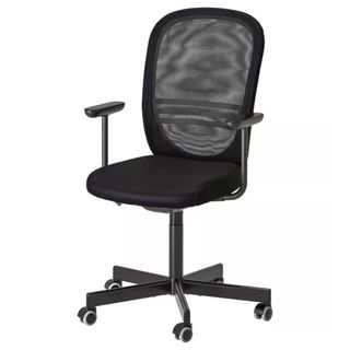 Silla de oficina IKEA FLINTAN malla negra