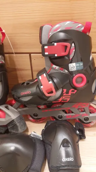 Patines Oxelo niño Talla 28-30 + Protecciones