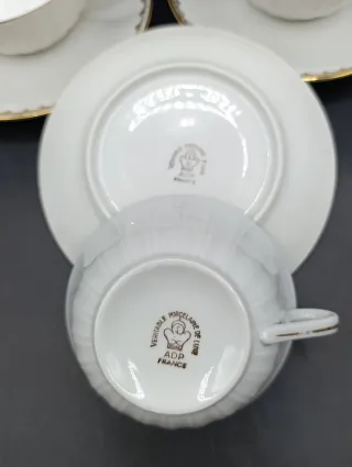 Set tazas desayuno porcelana ADP France