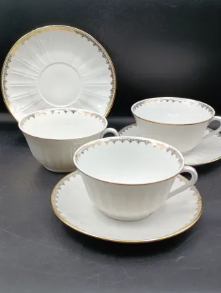 Set tazas desayuno porcelana ADP France