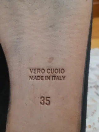 Ballerine camoscio nero n.35