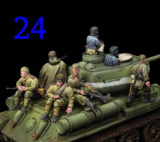 Figuras Rusas Batalla de Berlín #3, 1/72-1/56