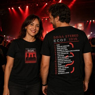 Camiseta Soda Stereo ECOS Madrid 2026
