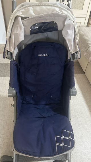 Carrito Plegable Maclaren Azul Marino