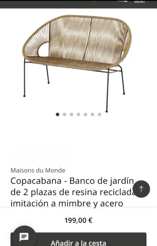 Banco de jardín Copacabana 2 plazas