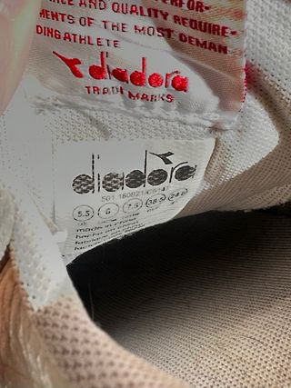 Scarpe Diadora Donna Vintage Bianche e bordeaux