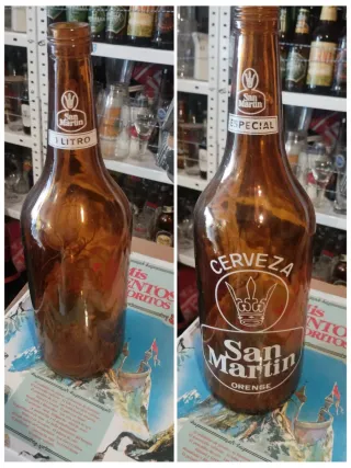 Botella Cerveza San Martín 1 Litro Vacía