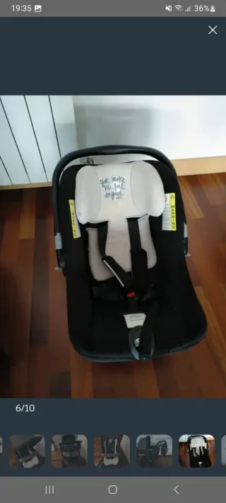 Trio Jané bebé con plástico lluvia y saco