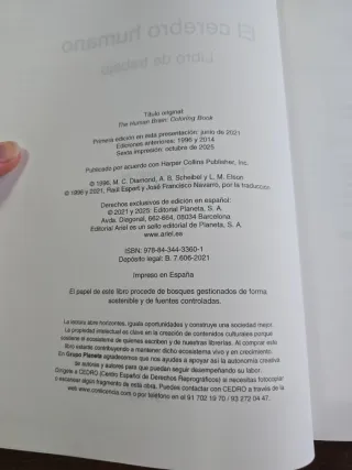 El cerebro humano: Libro de trabajo