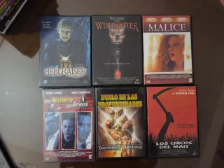 Lote 6 Películas DVD Terror/Suspense