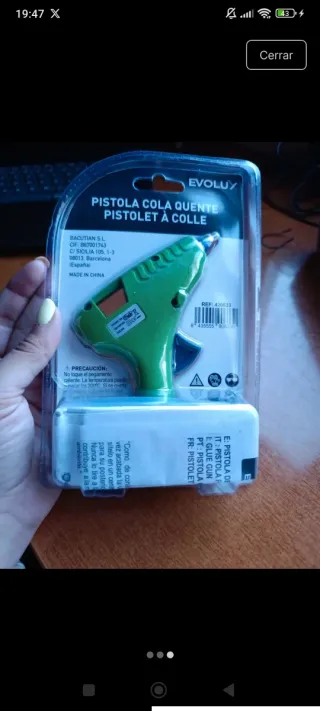 Pistola de Silicona EVOLUX 15W