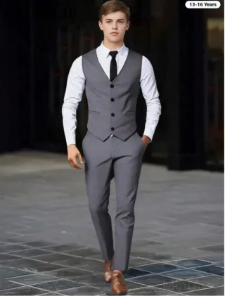 Traje de vestir niño (chaleco y pantalon) 14 años