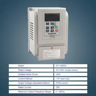 Variador Frecuencia 4Kw 220V Nuevo