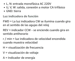 Variador Frecuencia 4Kw 220V Nuevo