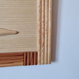 Quadro intarsiato artigianale in legno