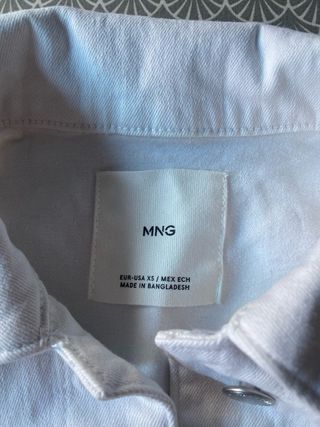 Chaqueta vaquera Mango blanca