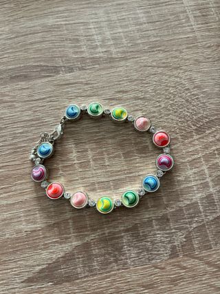 Pulsera Multicolor con Dijes Redondos