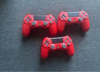Mandos PS4 Rojos (PlayStation 4)