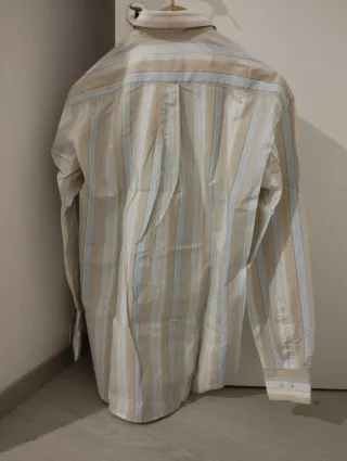Camicia uomo maniche lunghe a righe XL nuova