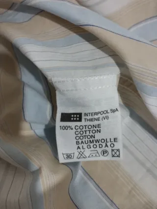 Camicia uomo maniche lunghe a righe XL nuova