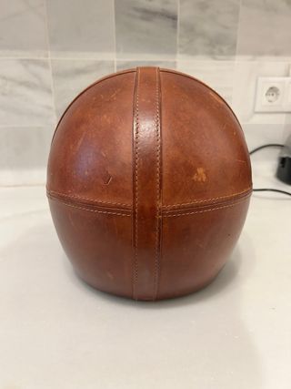 Casco Jet DMD Piel Marrón - XL