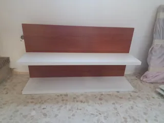 Repisa 2 baldas 105x23 cm