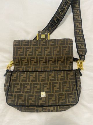 Borsa Fendi Marrone e Oro