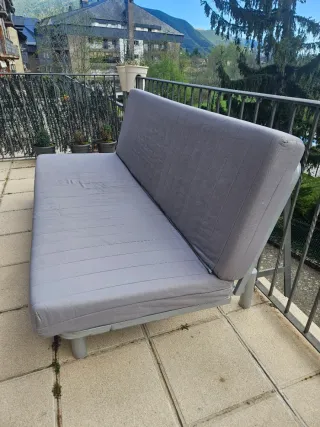 Divano letto Ikea grigio in tessuto
