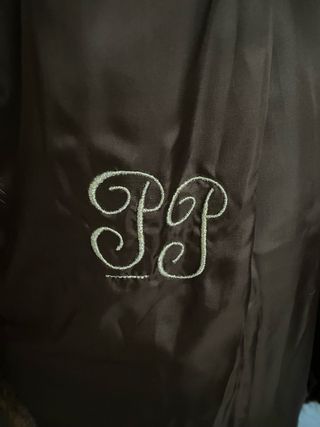 Chaqueta de nutria sintética