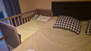 Cuna de madera para bebé y niño hasta 4/5 años