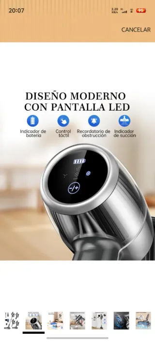 Aspiradora Escoba VC7211 Sin Cable